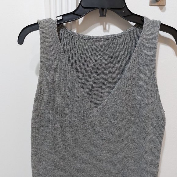Women’s Sleeveless Sweater Vest Gray - Picture 6 of 7